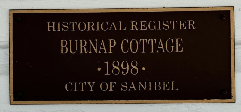 Burnap Cottage, Historical Register Plaque image. Click for full size.