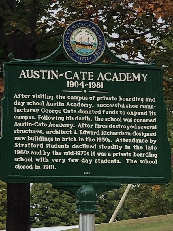 Austin-Cate Academy side of marker image. Click for full size.