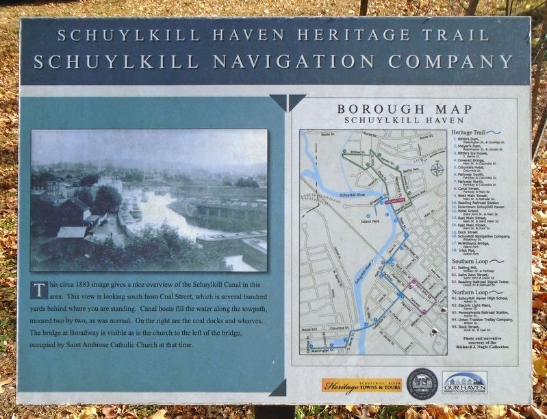 Schuylkill Navigation Company Marker. Click for full size. Schuylkill Navigation Company Marker image. Click for full size.