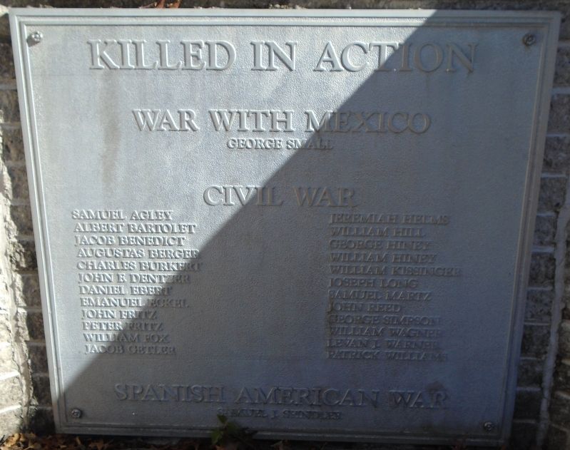 War and Veterans Memorial Honored Dead image. Click for full size.