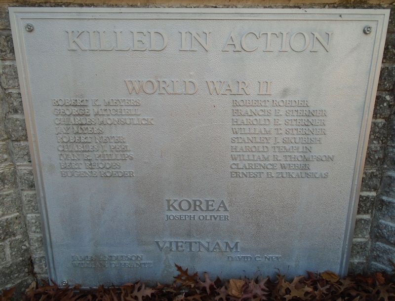 War and Veterans Memorial Honored Dead image. Click for full size.