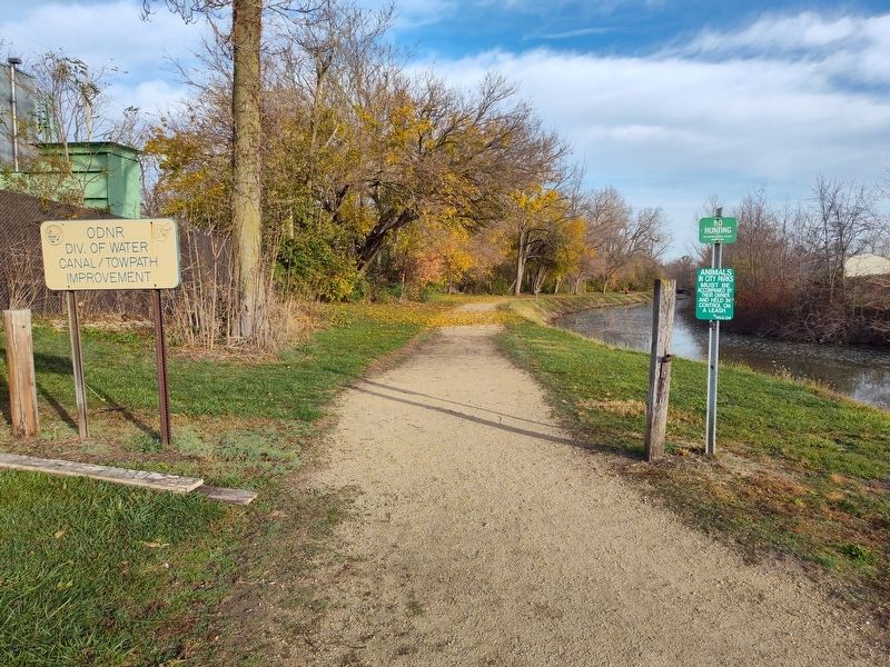 Miami and Erie Canal Marker image. Click for full size.