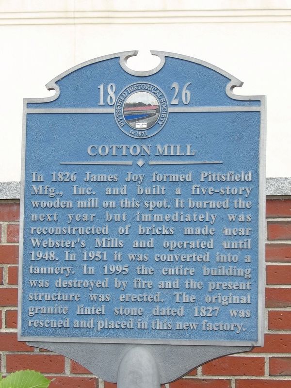 Cotton Mill Marker image. Click for full size.