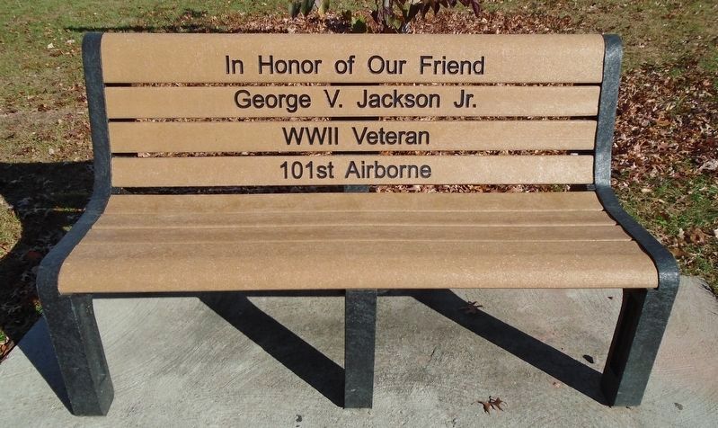 War and Veterans Memorial Jackson Memorial Bench image. Click for full size.