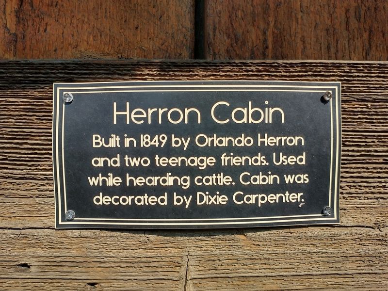 Herron Cabin Marker image. Click for full size.