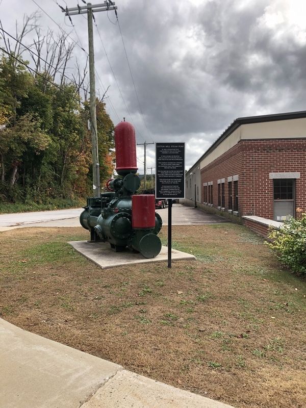 Cotton Mill Steam Pump Marker. Click for full size. Cotton Mill Steam Pump Marker image. Click for full size.