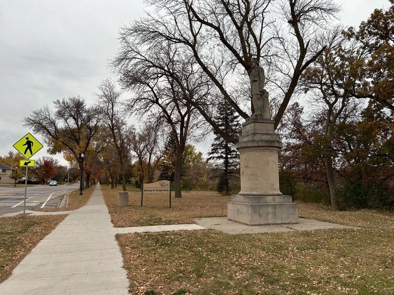 George B. Wright Monument image. Click for full size.
