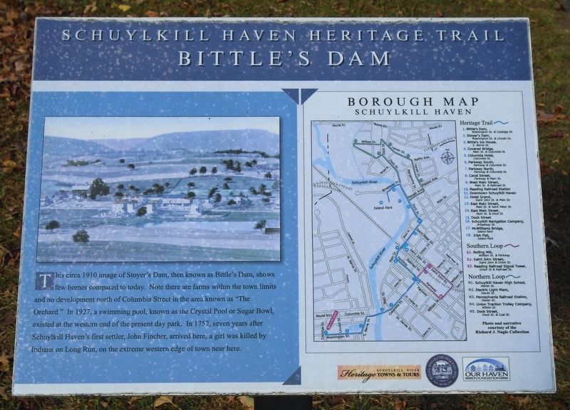 Bittle's Dam Marker image. Click for full size.