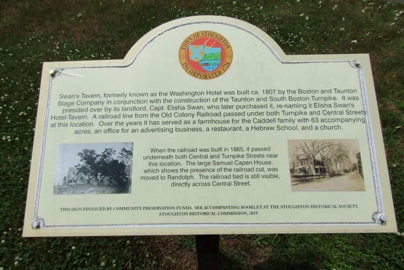 Swan's Tavern Marker image. Click for full size.