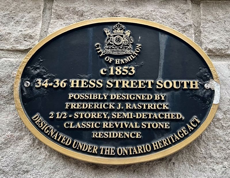 34-36 Hess Street South Marker image. Click for full size.