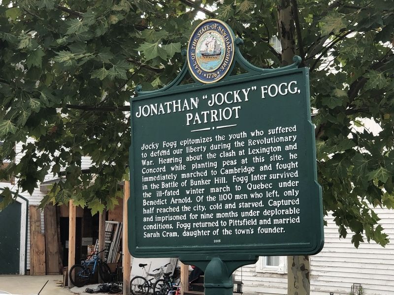 Jonathan �Jocky� Fogg, Patriot Marker image. Click for full size.