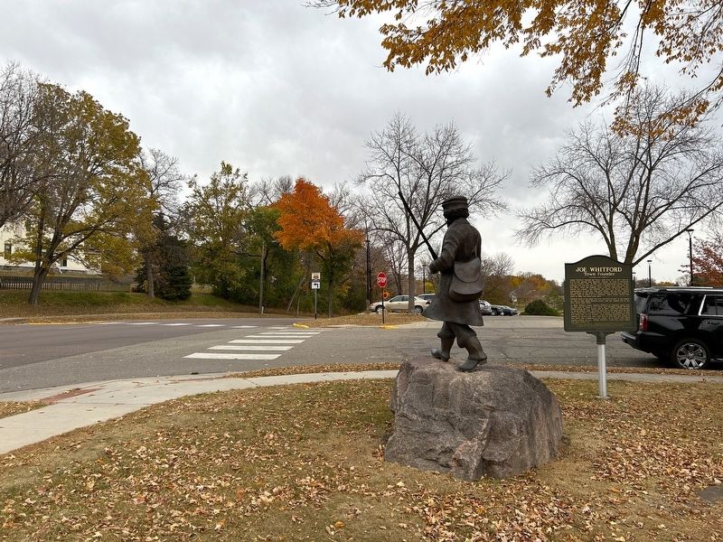 Joe Whitford Statue & Marker image. Click for full size.