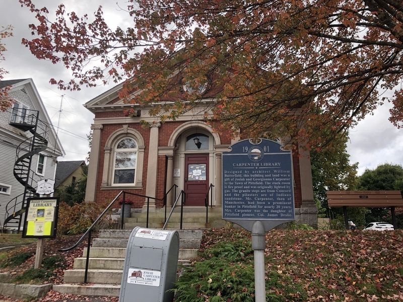 Carpenter Library Marker image. Click for full size.
