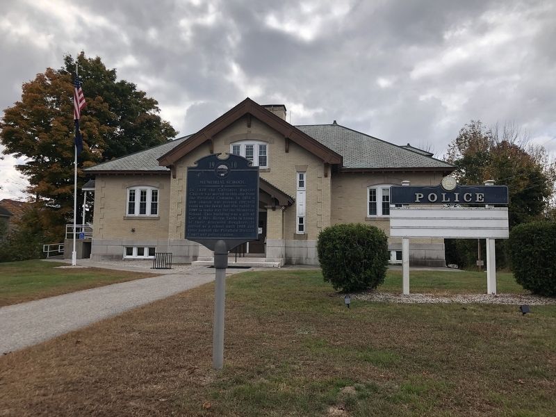 Memorial School Marker. Click for full size. Memorial School Marker image. Click for full size.