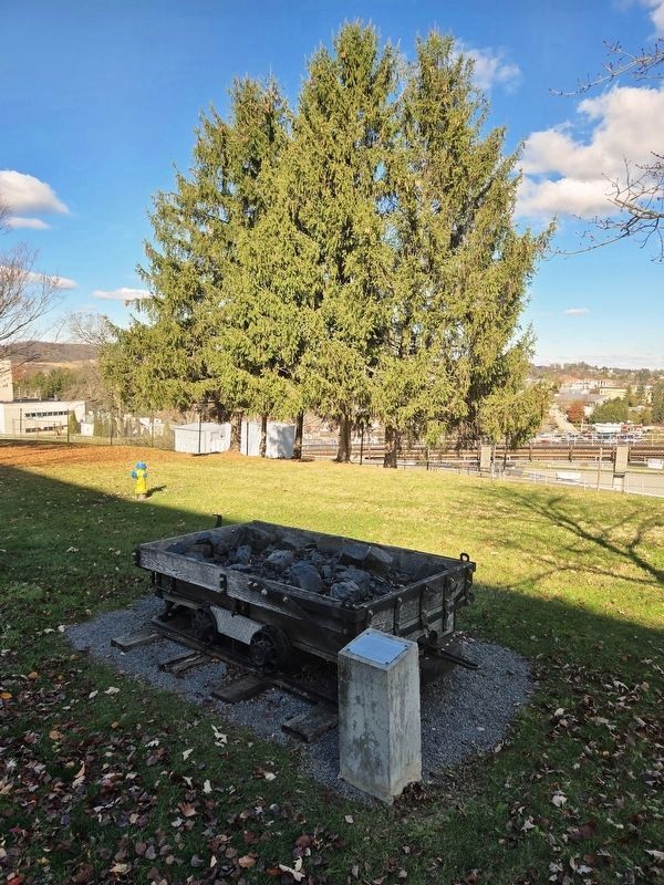 Antique Coal Car and Marker. Click for full size. Antique Coal Car and Marker image. Click for full size.