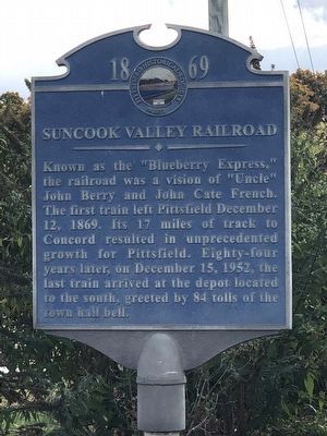 Suncook Valley Railroad Marker image. Click for full size.