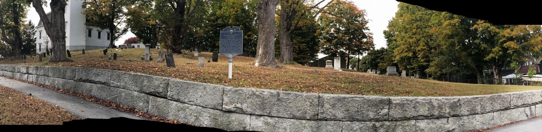 Old Meeting House Cemetery Marker image. Click for full size.