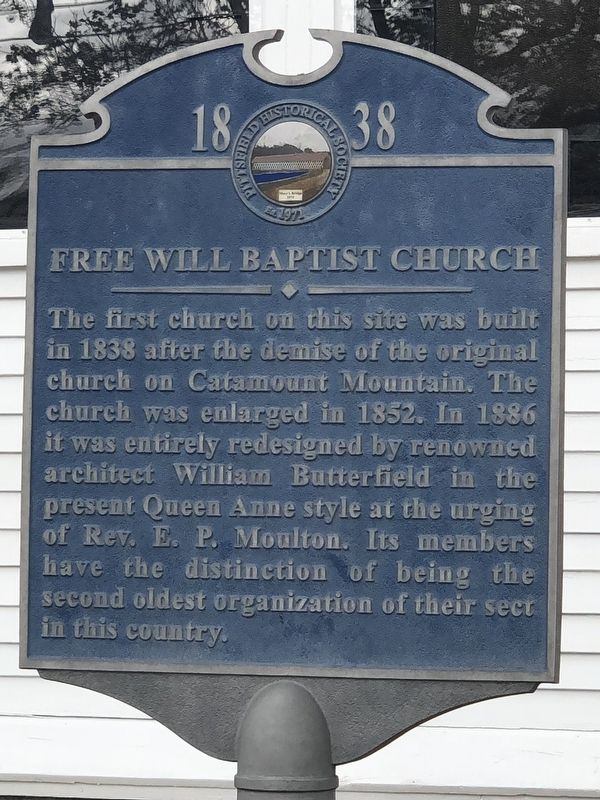 Free Will Baptist Church Marker. Click for full size. Free Will Baptist Church Marker image. Click for full size.