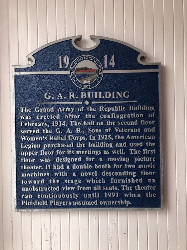 G.A.R. Building Marker. Click for full size. G.A.R. Building Marker image. Click for full size.