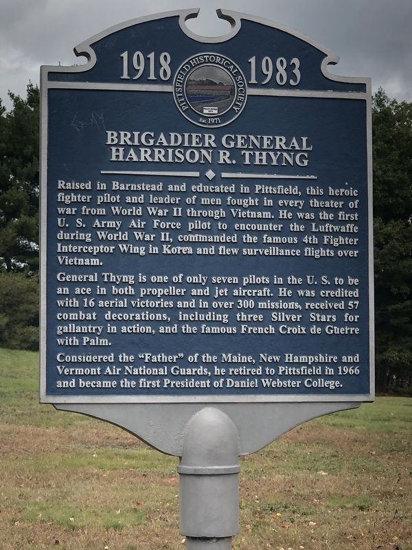 Brigadier General Harrison R. Thyng Marker. Click for full size. Brigadier General Harrison R. Thyng Marker image. Click for full size.