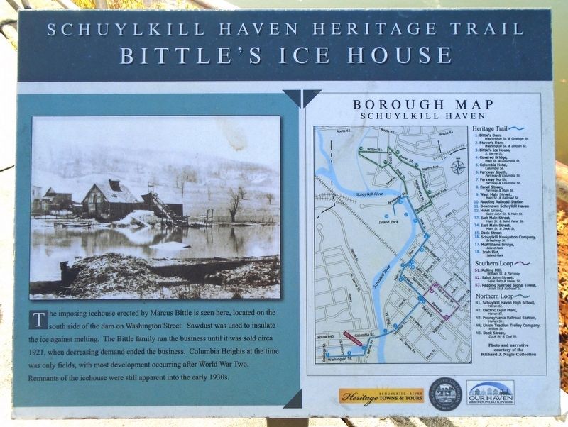 Bittle's Ice House Marker. Click for full size. Bittle's Ice House Marker image. Click for full size.