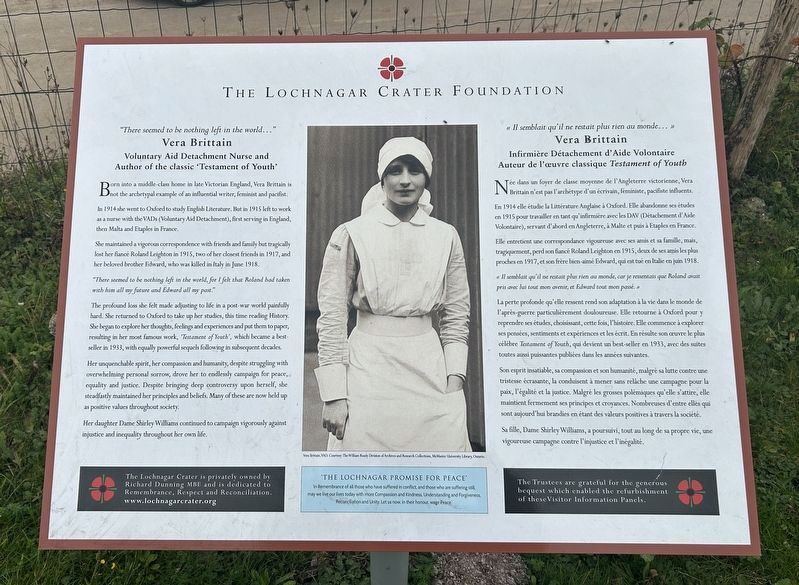 Vera Brittain Marker image. Click for full size.