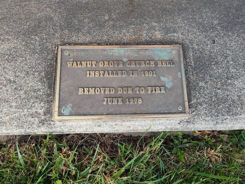 Walnut Grove Church Bell Marker image. Click for full size.
