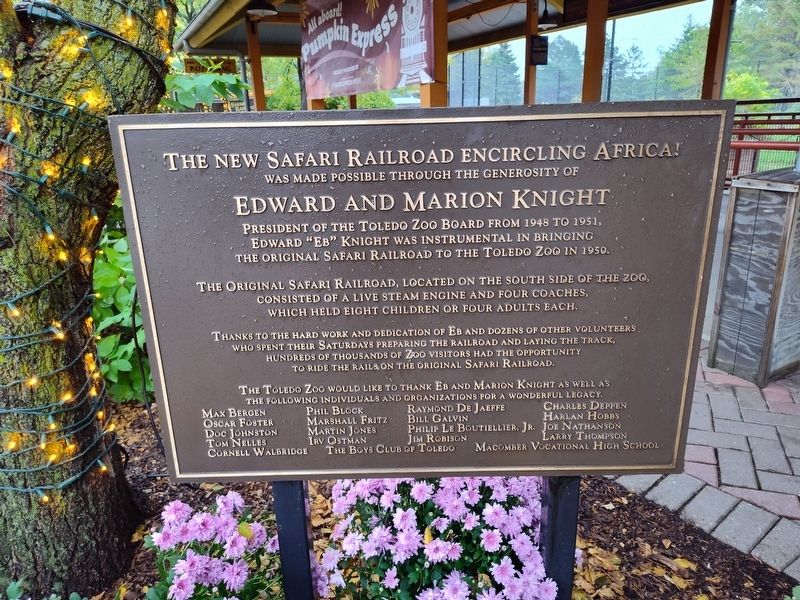 The New Safari Railroad Encircling Africa! Marker. Click for full size. The New Safari Railroad Encircling Africa! Marker image. Click for full size.