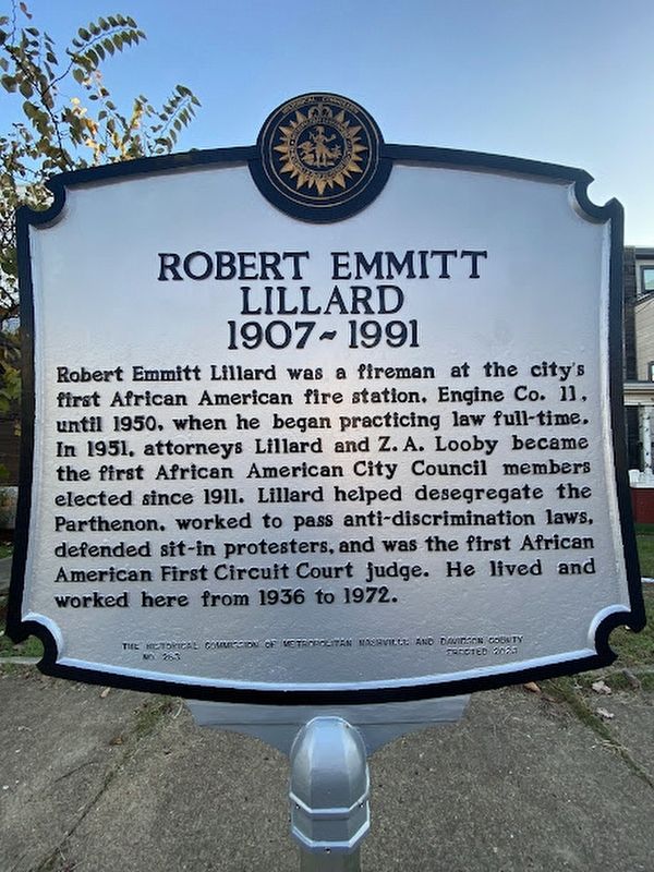 Robert Emmitt Lillard marker. Click for full size. Robert Emmitt Lillard marker image. Click for full size.
