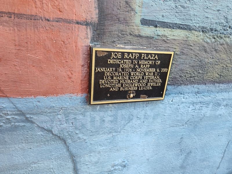 Joe Rapp Plaza Marker image. Click for full size.