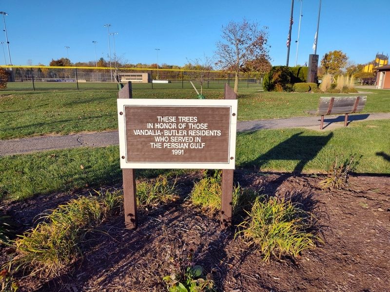 Vandalia-Butler Persian Gulf Veterans Memorial Marker image. Click for full size.