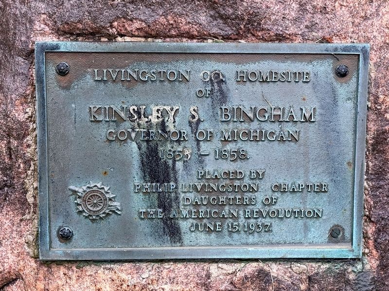 Homesite of Kinsley S. Bingham Marker image. Click for full size.