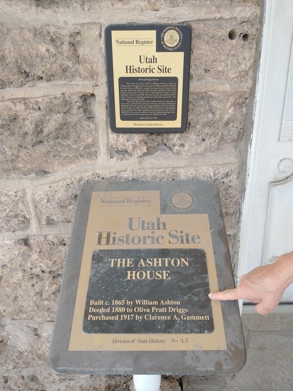 The Ashton House Marker image. Click for full size.