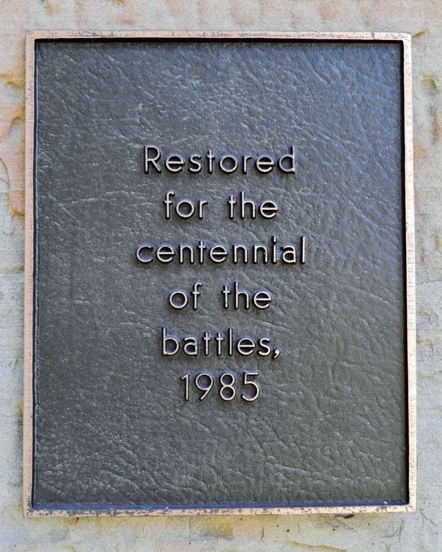 Memorial Restoration Plaque image. Click for full size.