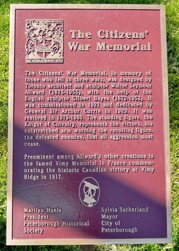 The Citizens' War Memorial Marker image. Click for full size.