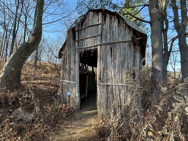 The Longhouse Marker - wide view image. Click for full size.