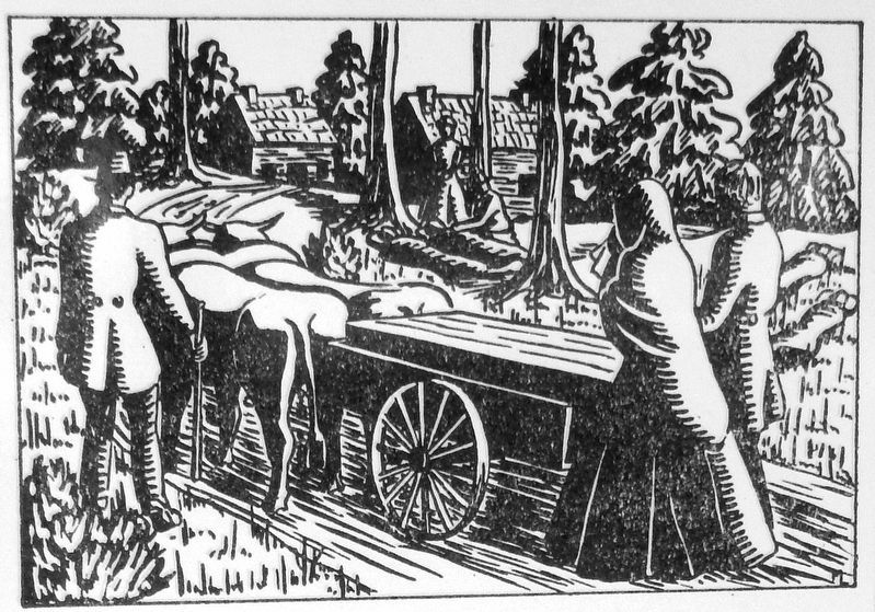 Marker detail: Burial in Early Peterborough. Click for full size. Marker detail: Burial in Early Peterborough image. Click for full size.