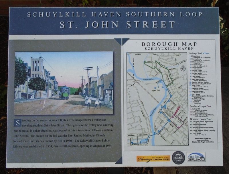 St. John Street Marker. Click for full size. St. John Street Marker image. Click for full size.