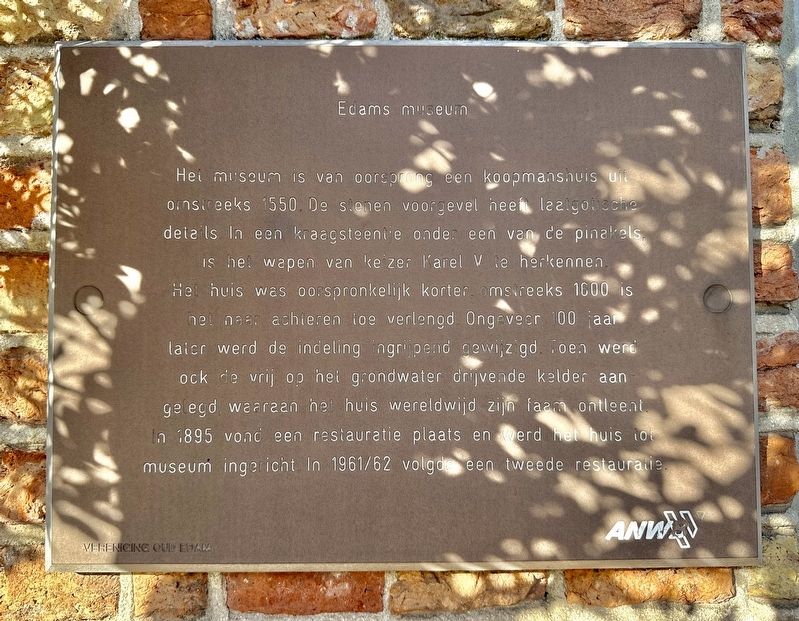 Edams Museum Marker. Click for full size. Edams Museum Marker image. Click for full size.