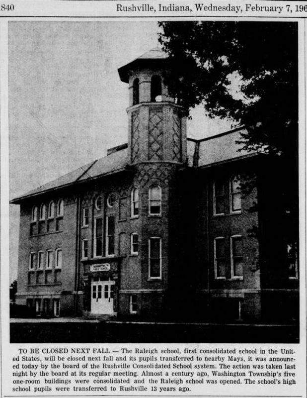 First Consolidated School Marker. Click for full size. First Consolidated School Marker image. Click for full size.