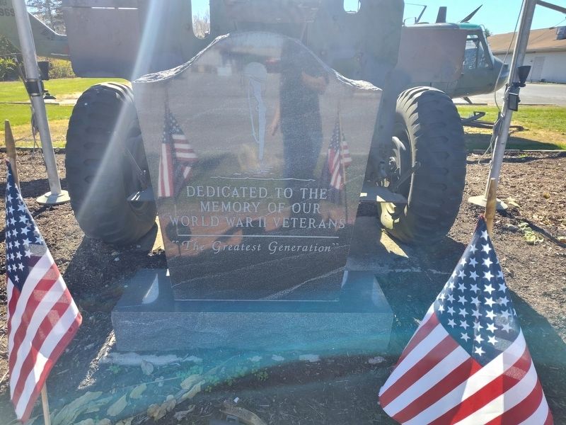 World War Two Veterans Memorial Marker. Click for full size. World War Two Veterans Memorial Marker image. Click for full size.