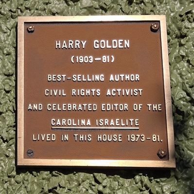 Harry Golden Marker image. Click for full size.