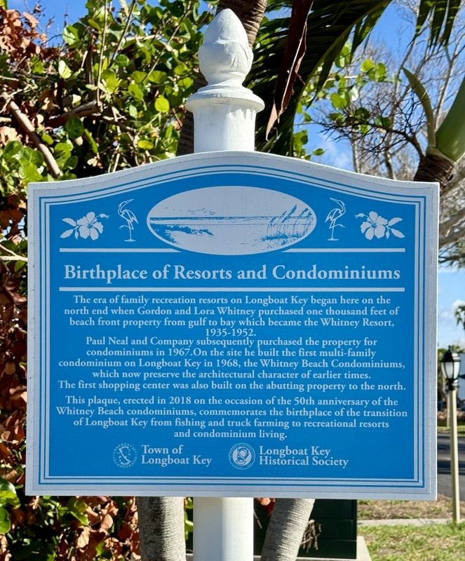 Birthplace of Resorts and Condominiums Marker image. Click for full size.