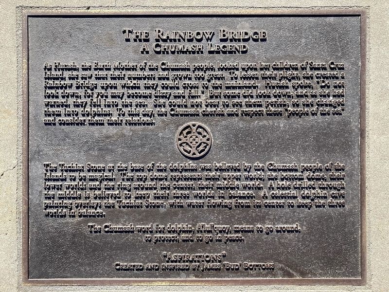 The Rainbow Bridge Marker. Click for full size. The Rainbow Bridge Marker image. Click for full size.