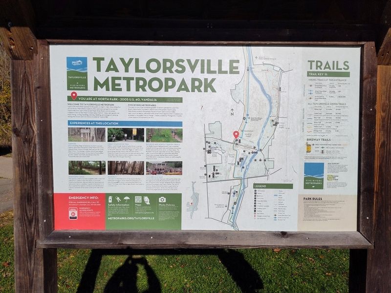 Taylorsville Metropark - Metroparks Park System Marker image. Click for full size.