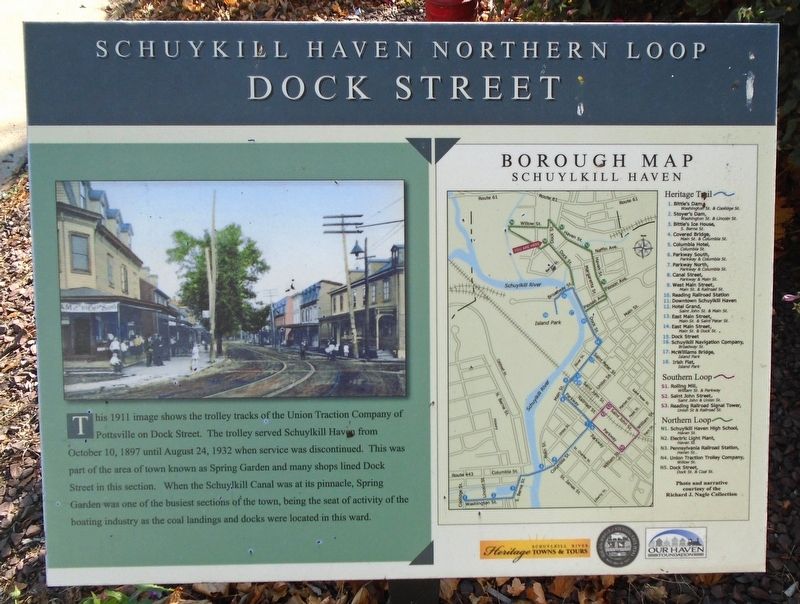 Dock Street Marker. Click for full size. Dock Street Marker image. Click for full size.