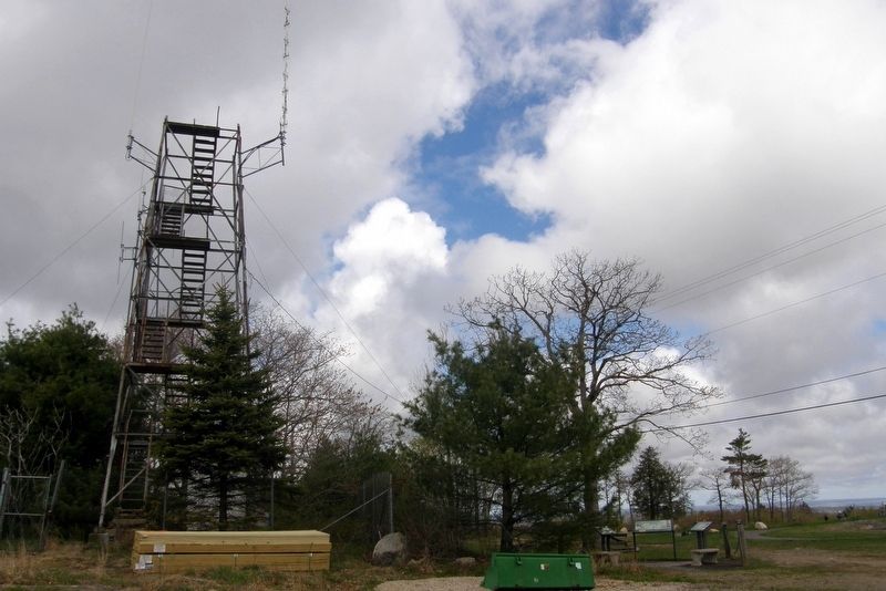 Agimenticus Fire Tower and the wayside cluster. Click for full size. Agimenticus Fire Tower and the wayside cluster image. Click for full size.