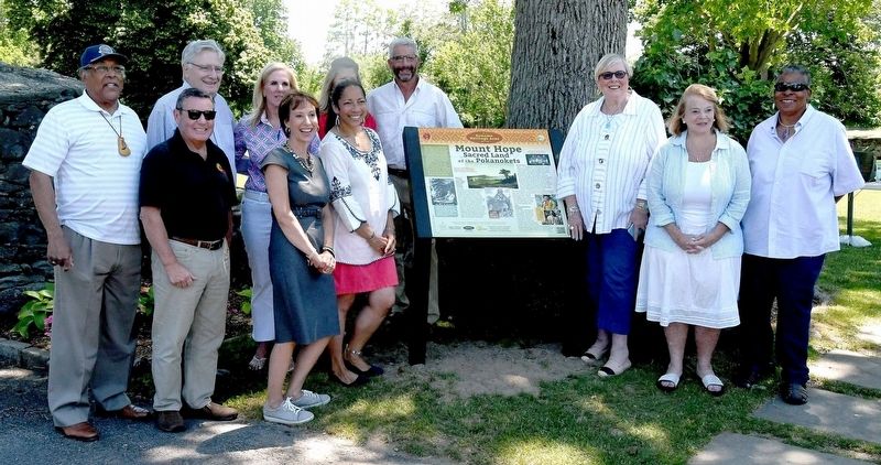 Mount Hope Marker unveiling image. Click for full size.