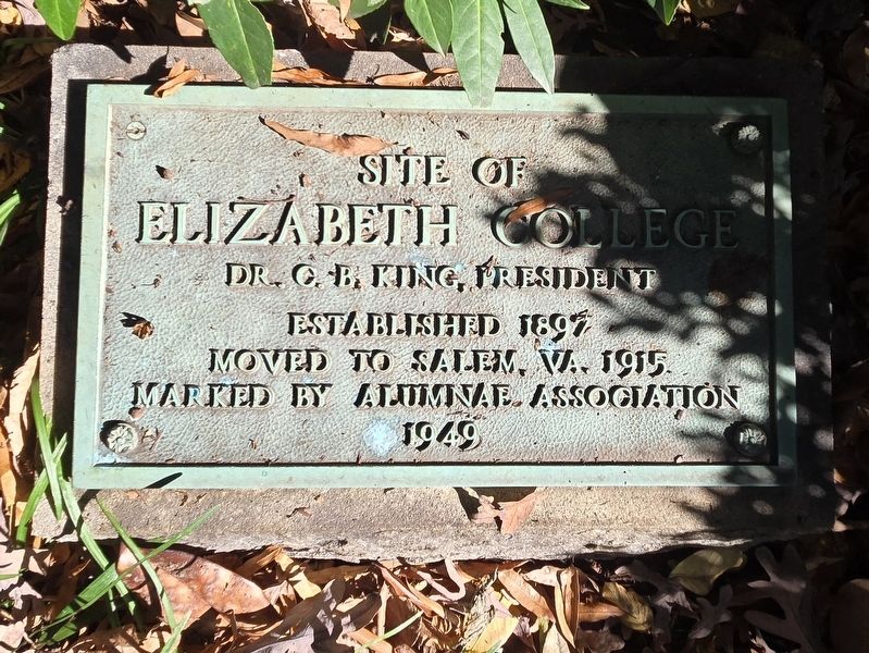 Elizabeth College Marker image. Click for full size.