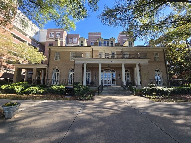 William Henry Belk Home front view in front of Presbyterian Medical Center image. Click for full size.